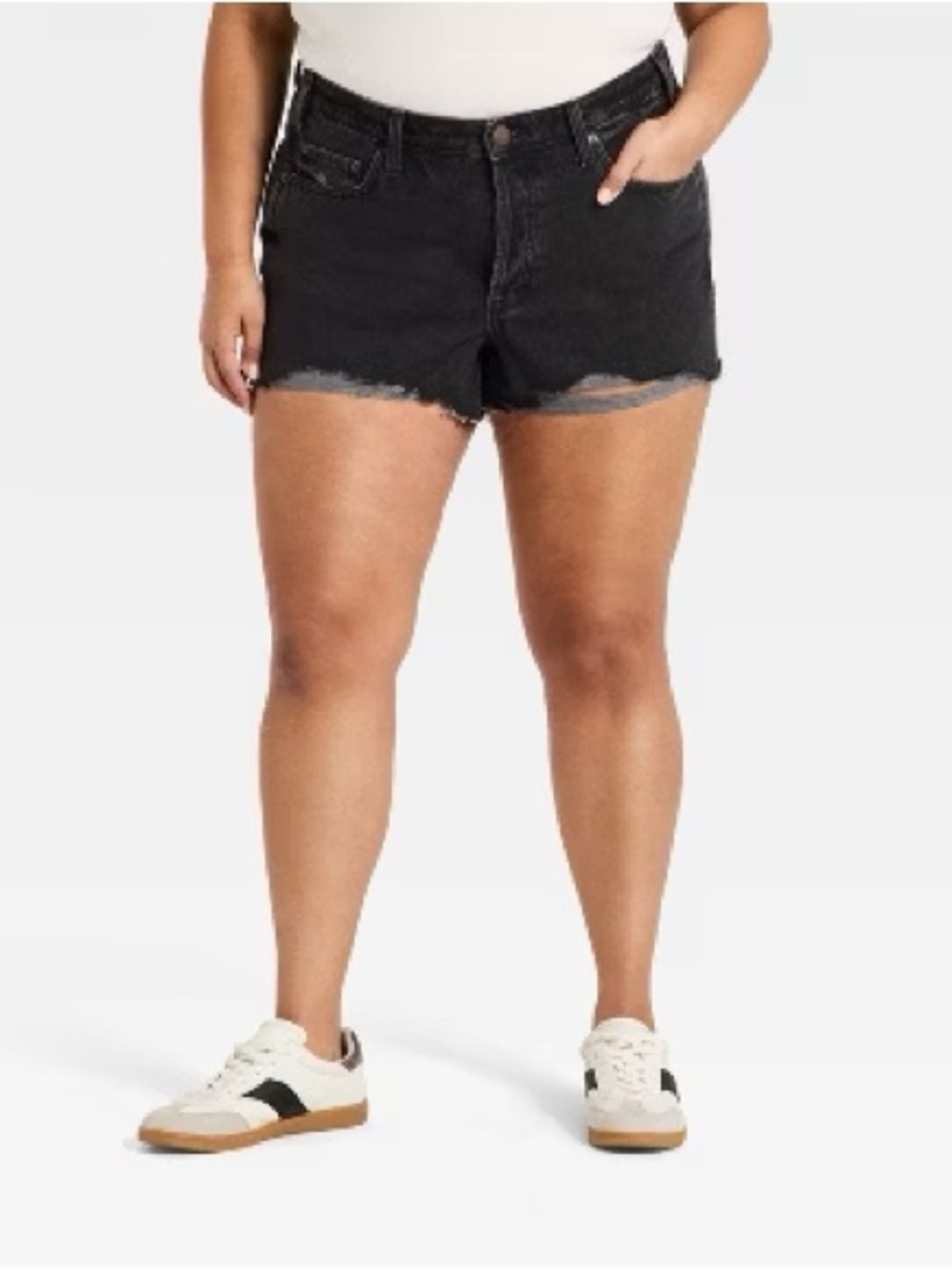 NWT Women’s Universal Thread Mini Cut Off Shorts Black Sz 22 Plus Size High Rise